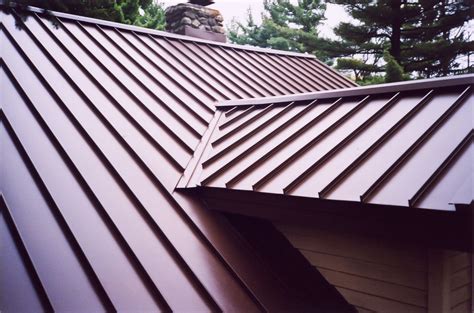 red standing seam metal roof house|metal roof seam colors.